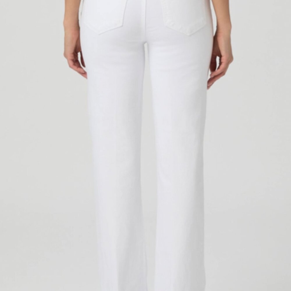 PAIGE High Rise Laurel Canyon Petite Bootcut Jeans – Crisp White, Size 26 (NWT) - Picture 4 of 5